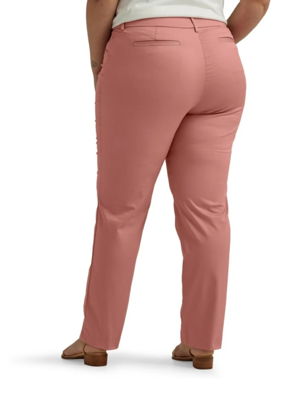 Lee Coral Wrinkle Free Pink Pants - Picture 4 of 7